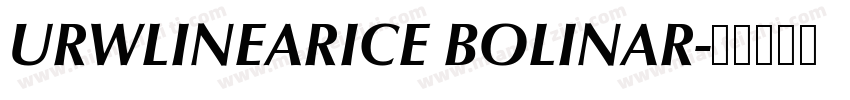 URWLINEARICE BOLINAR字体转换